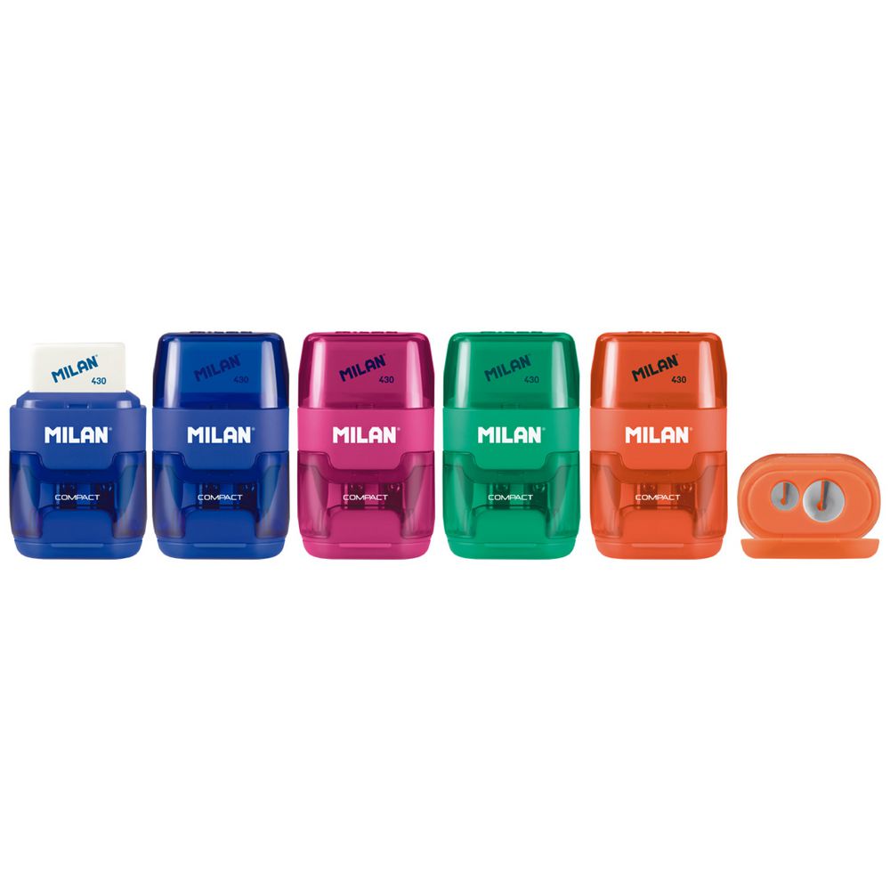 Milan Compact Sharpener Eraser Combo